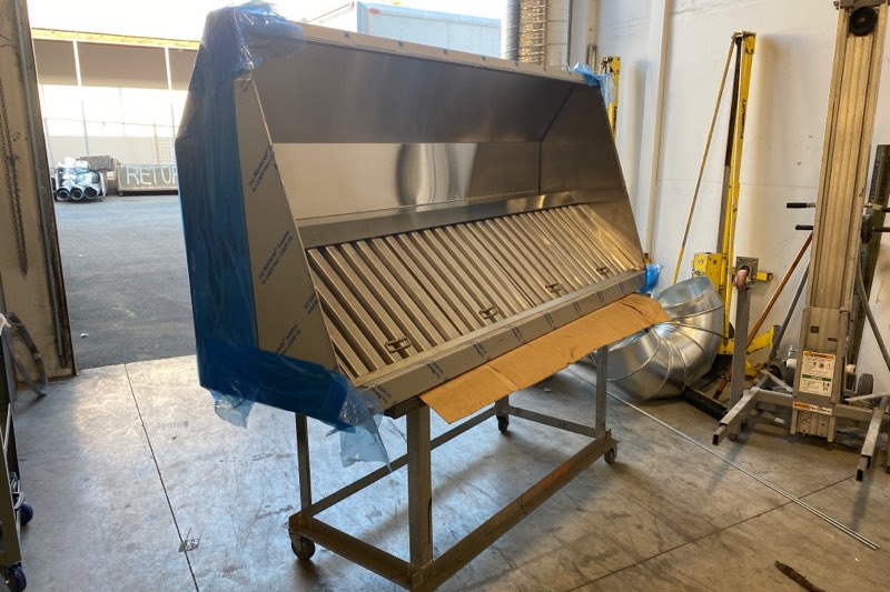 Commercial Kitchen Exhaust Hood Fabrication
